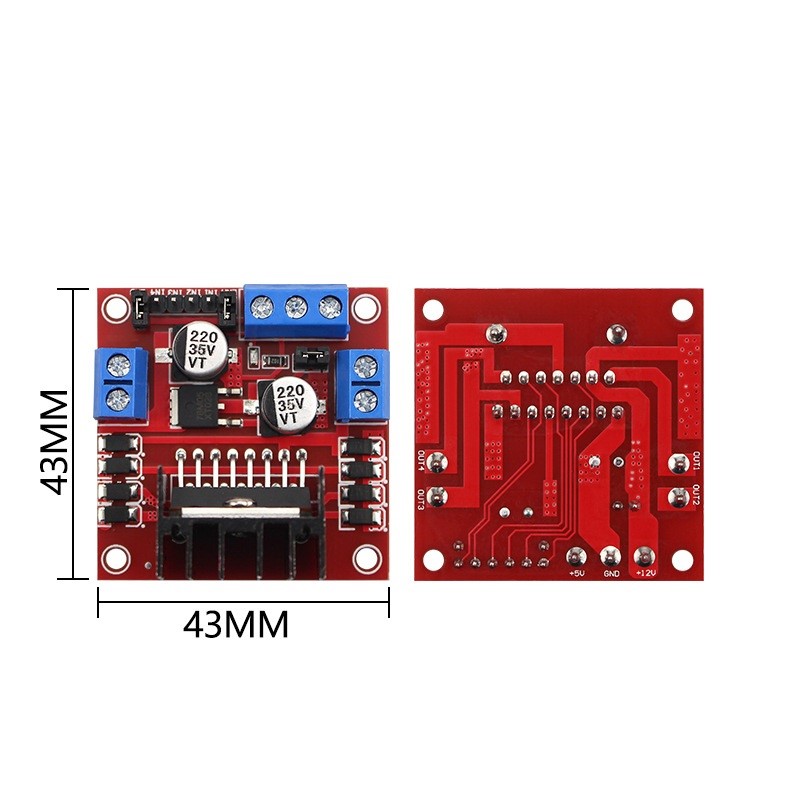 L298N Motor Driver - 1/2/5 szt. Moduł sterownika L298N, podwójny