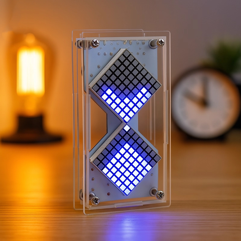 Diy Electronics Hobby - Cyberpunkowy DIY LED Matrix Timer z