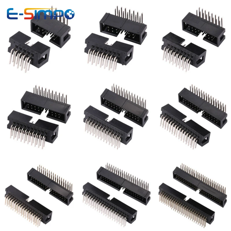 Male Female Header Pin - 10 szt. DC3 2.54mm DIP RA