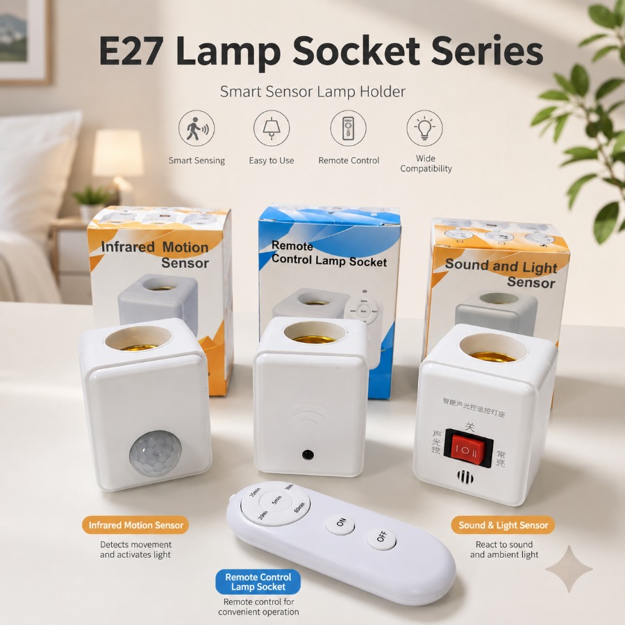 Ldr Light Sensor - Adapter/Przejściówka z czujnikiem ruchu PIR E27