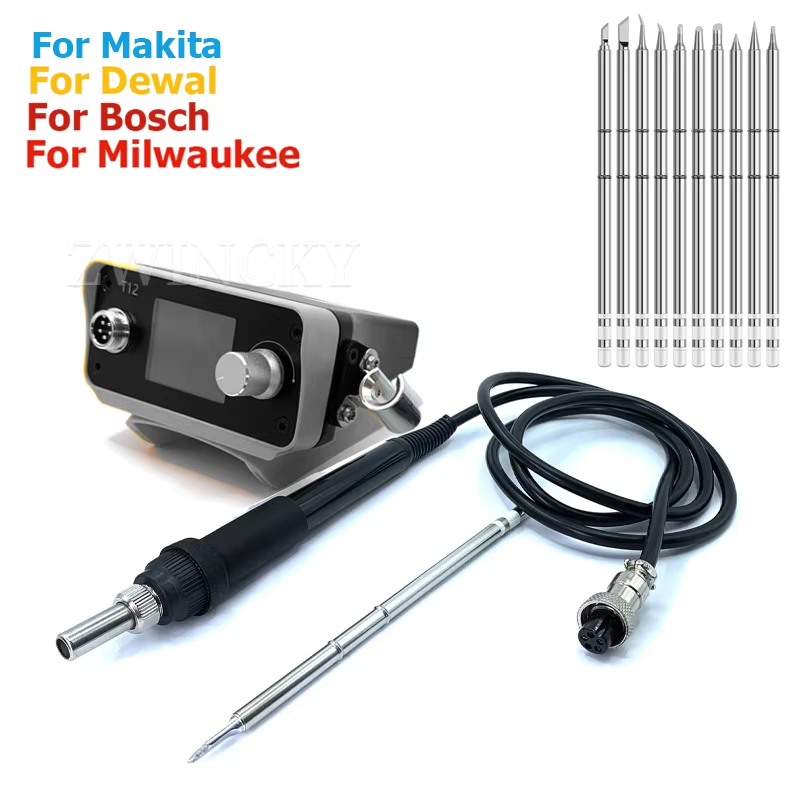 Diy Electronics Hobby - Bezprzewodowa stacja lutownicza do akumulatorów Dewalt/Makita/Milwaukee/Bosch,
