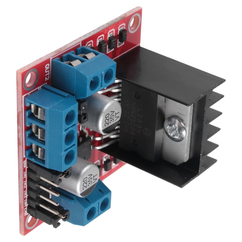 L298N Motor Driver - Moduł AED7-L298N, dwukanałowy sterownik silników krokowych
