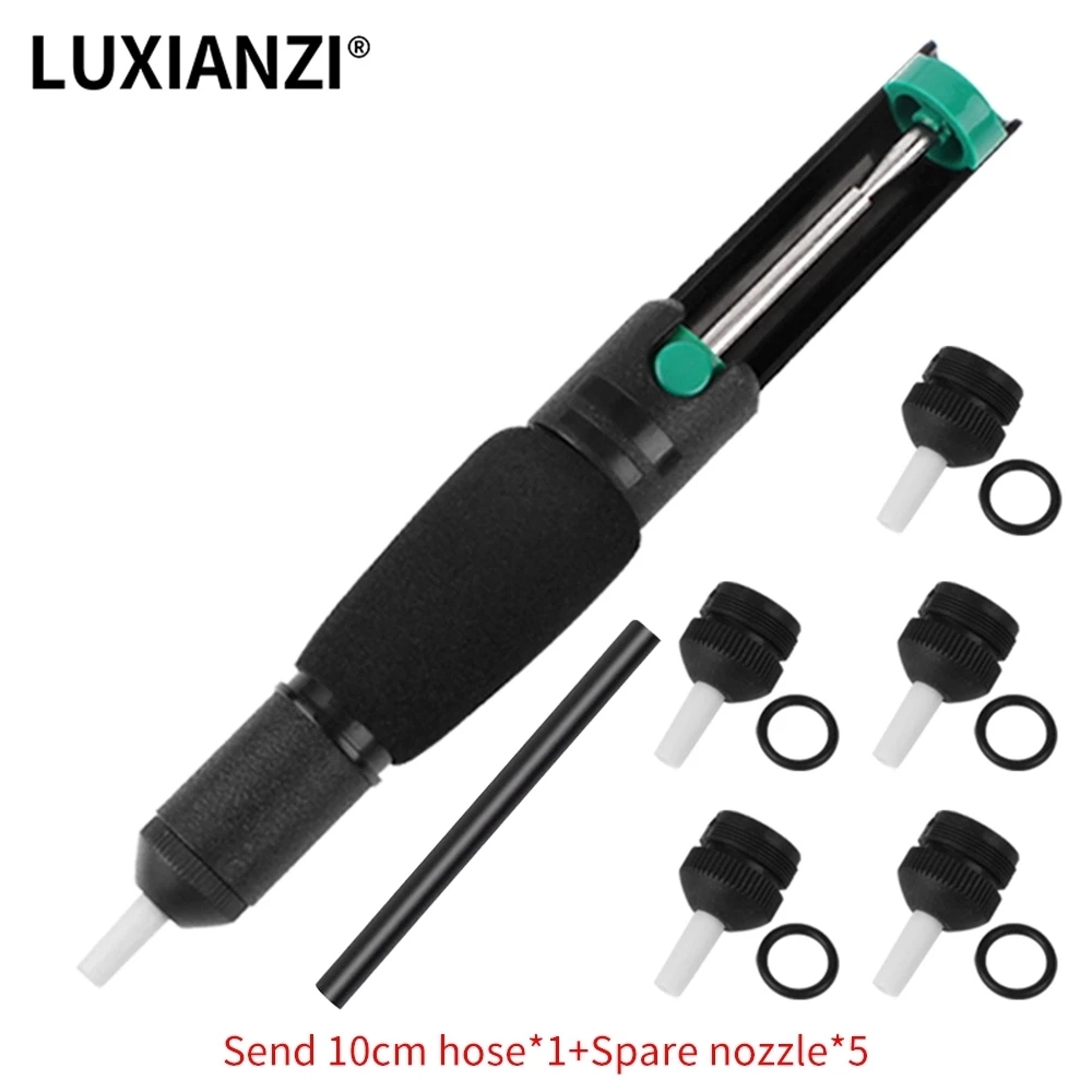 Desoldering Pump Solder - LUXIANZI podwójny pierścień rozlutownica pompa ssąca