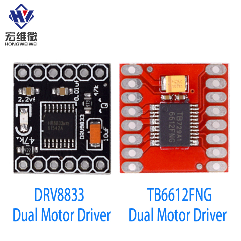L298N Motor Driver - TB6612 DRV8833 Podwójny sterownik silnika 1A