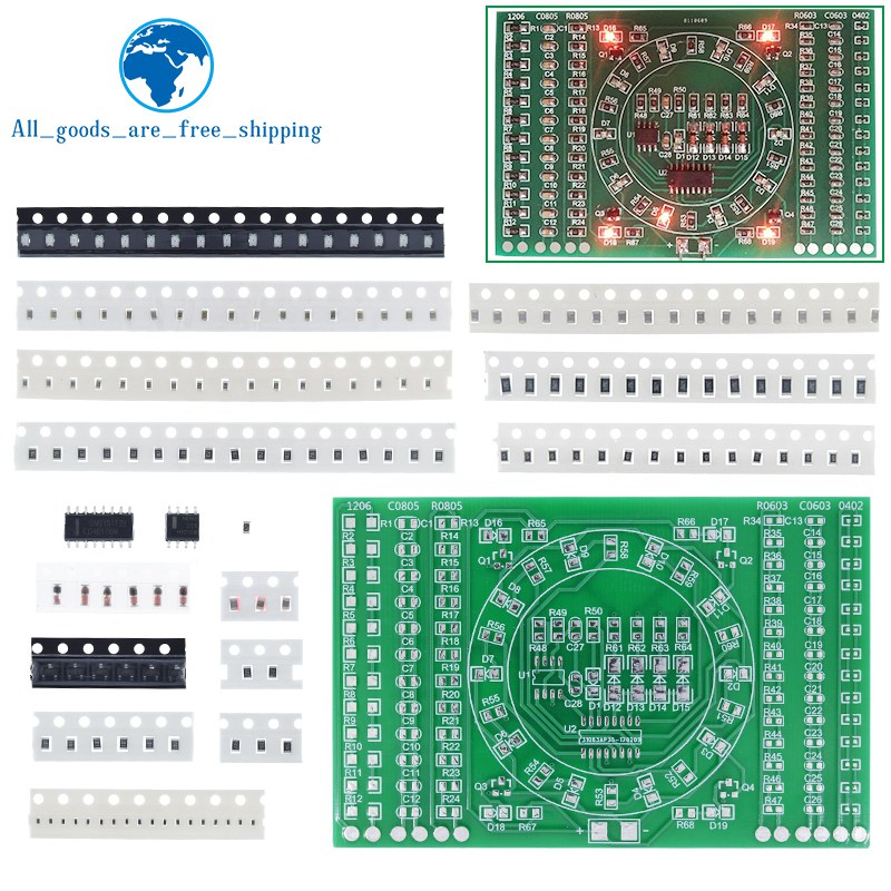 Diy Electronics Kits For Kids - TZT 1/3 SZT. SMD NE555 CD4017