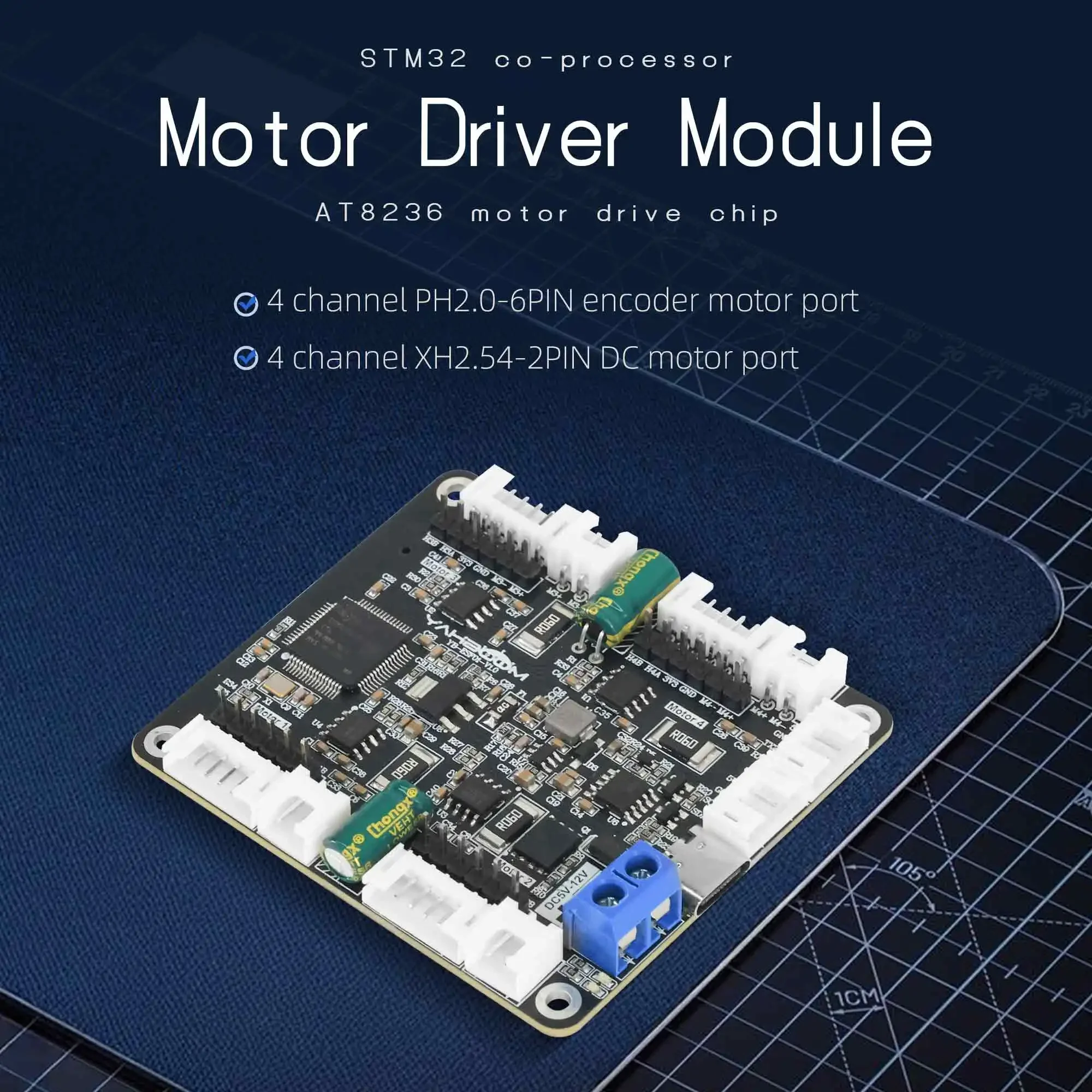 Moduł sterownika silników Yahb – Diy Electronics Project recenzja i cena