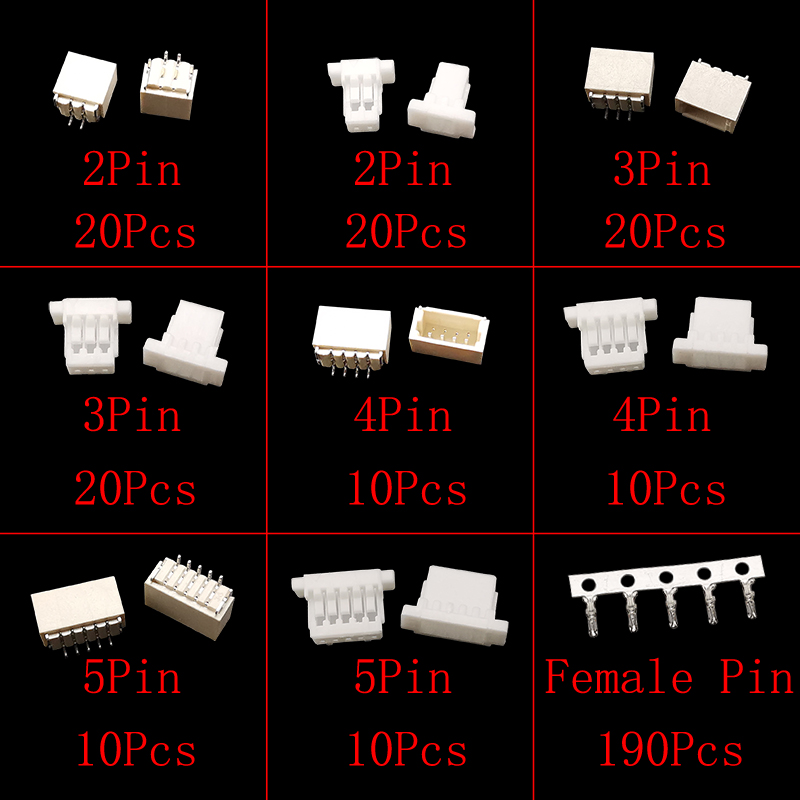 60 zestawów/pudło JST SH 1.0mm – Male Female Header Pin recenzja i cena