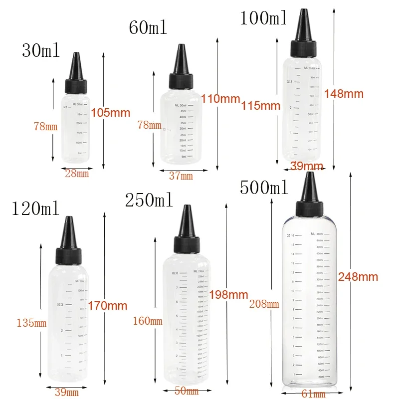 5 SZTUK 30ml-500ml Puste Plast – Diy Vape Electronics recenzja i cena