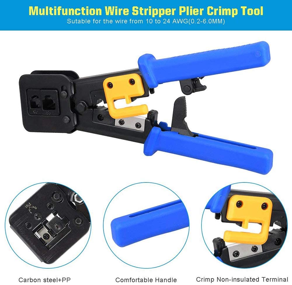 Zaciskarka ZoeRax RJ45 do złąc – Wire Stripper Cutter recenzja i cena