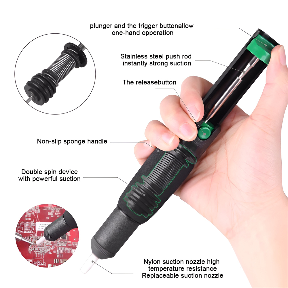 Metalowa pompa do rozlutowywan – Desoldering Pump Solder recenzja i cena