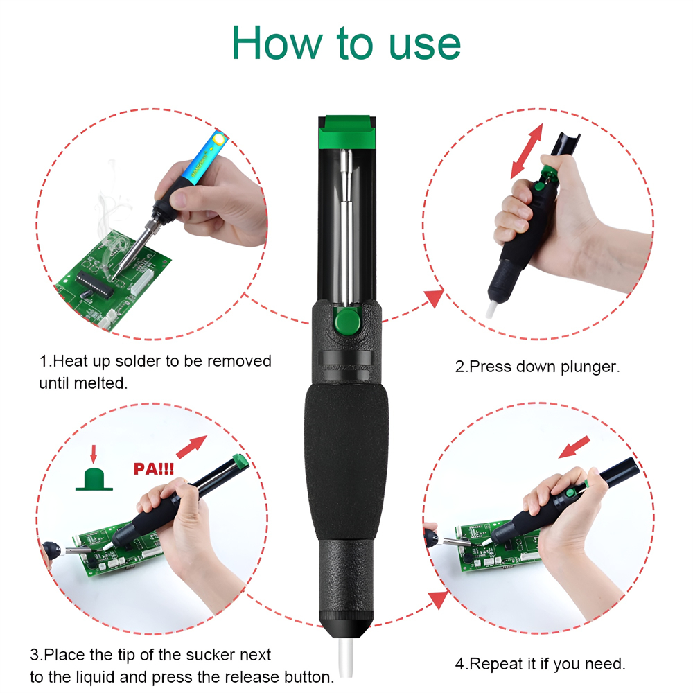 Metalowa pompa do rozlutowywan – Desoldering Pump Solder recenzja i cena
