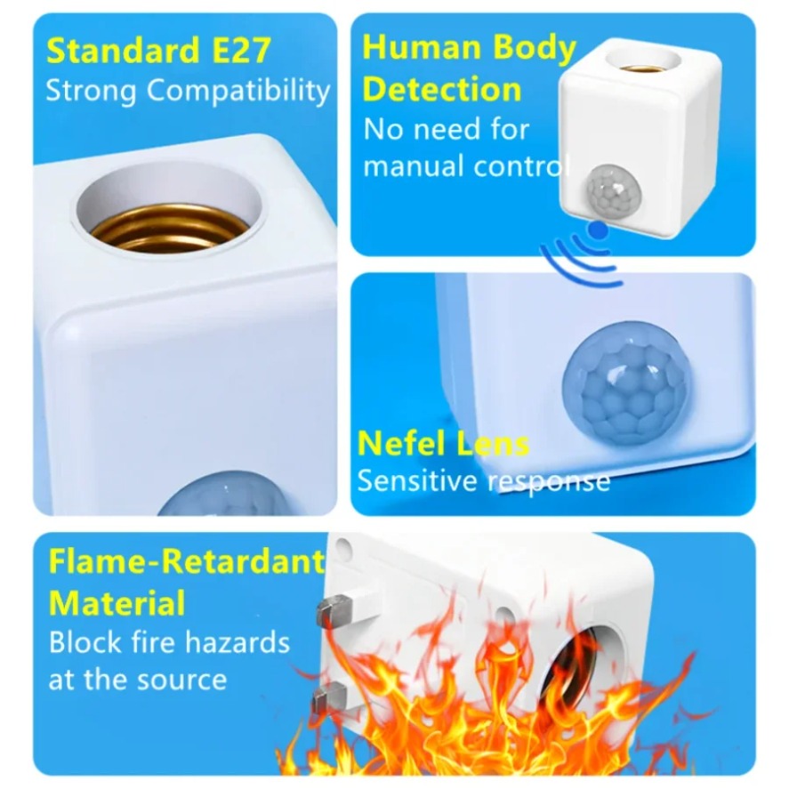 Gniazdo żarówki E27 z czujniki – Ldr Light Sensor recenzja i cena