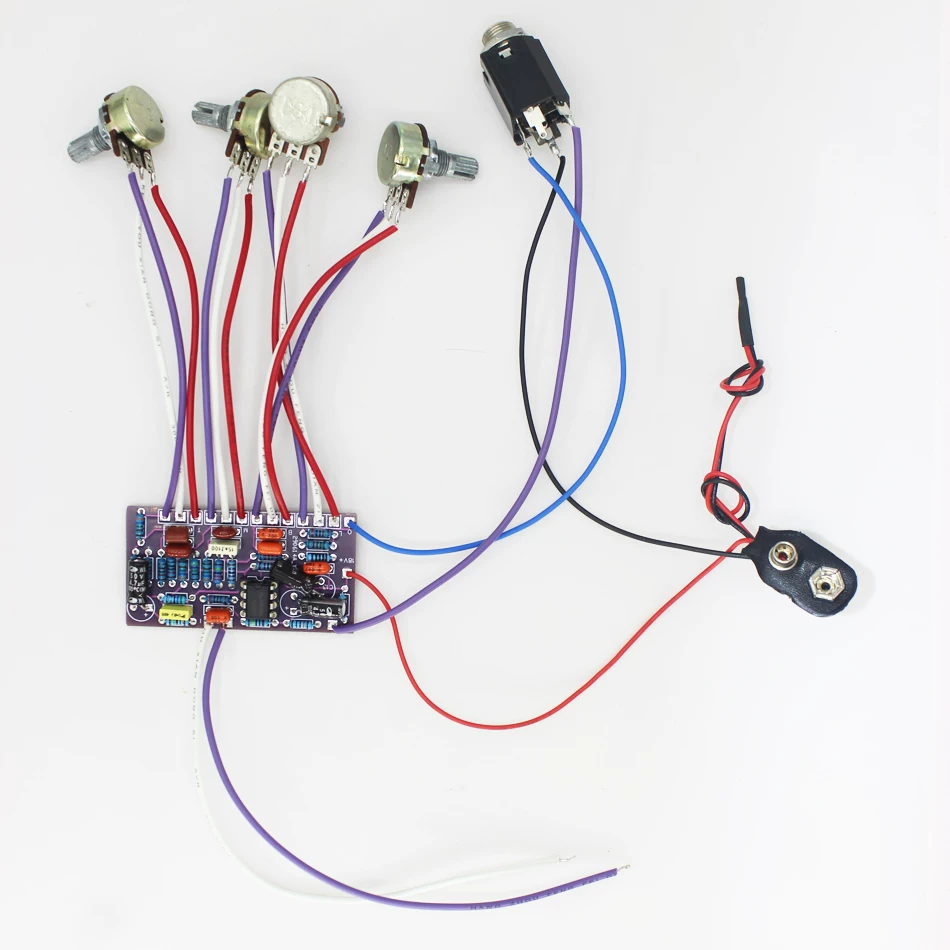 Zestaw aktywnego przedwzmacnia – Diy Guitar Electronics Kit recenzja i cena