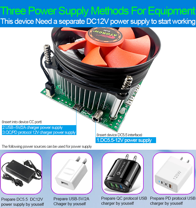 150W 4-przewodowy tester pojem – Diy Electronic Load recenzja i cena