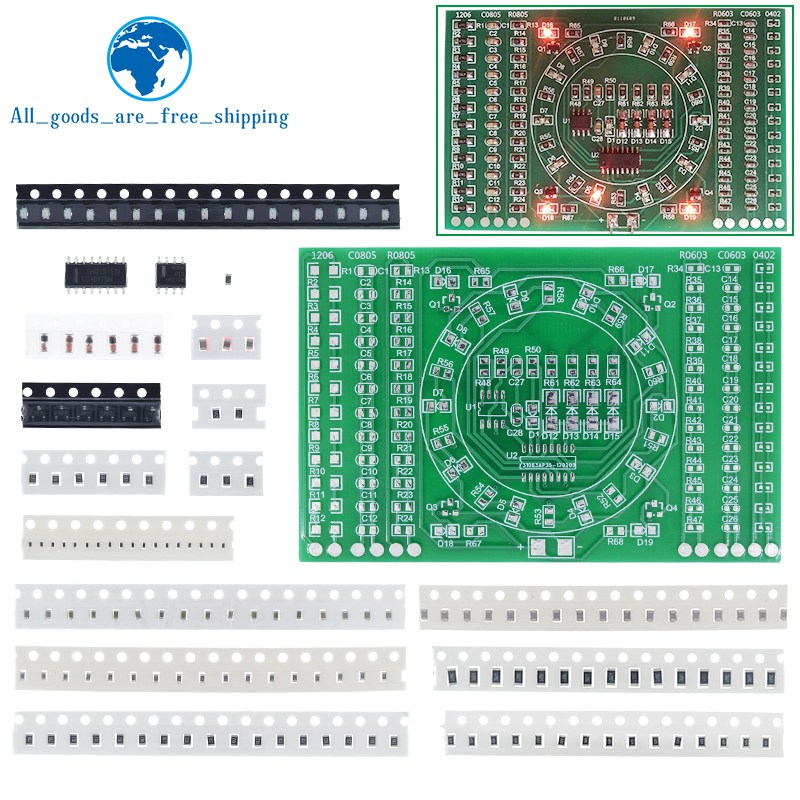 TZT 1/3 SZT. SMD NE555 CD4017  – Diy Electronics Kits For Kids recenzja i cena